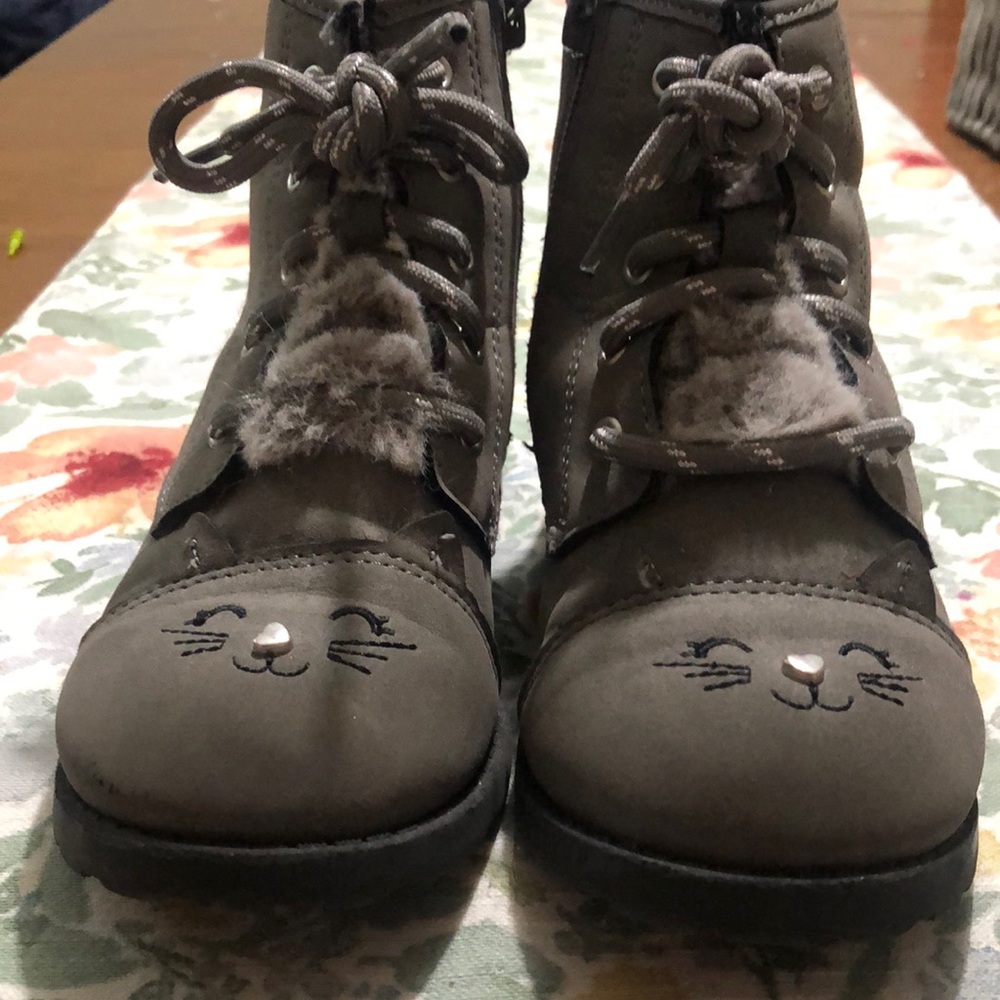 Girls cat boots- wonder nation size 11